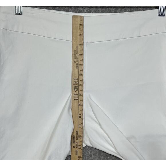 Christopher & Banks Signature Slimming Capri Pants Womens Size 14P White Pull On - Picture 6 of 8
